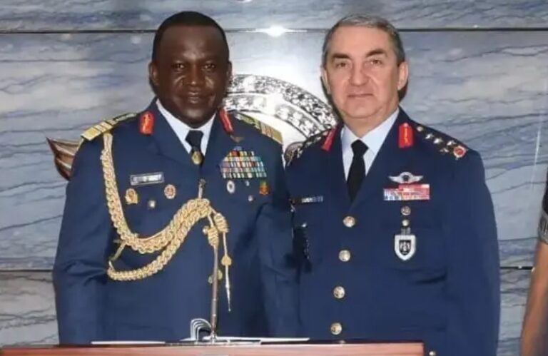 Chief of the Air Staff (CAS), Nigerian Air Force (NAF), Air Marshal Oladayo Amao and the Commander of the Turkish Air Force (TurAF), General Hasan Kucukakyuz